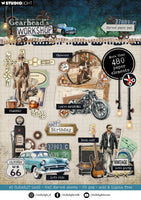 SL Die-Cut Paper Pad Die-Cut Elements Gearhead's Workshop 20 Sheets