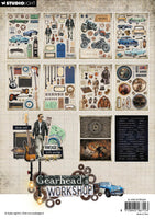 SL Die-Cut Paper Pad Die-Cut Elements Gearhead's Workshop 20 Sheets