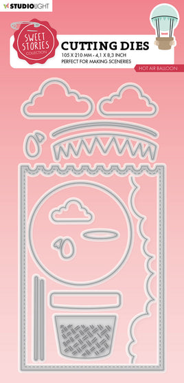 SL Cutting Die Hot Air Balloon Sweet Stories 105x210x1mm 14 PC nr.459