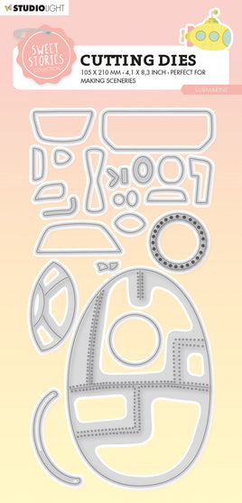 SL Cutting Die Submarine Sweet Stories 105x210x1mm 23 PC nr.529