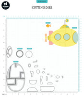SL Cutting Die Submarine Sweet Stories 105x210x1mm 23 PC nr.529