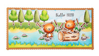 SL Stamp & Cutting Die Forest friends Sweet Stories 152x220x3mm 17 PC nr.75
