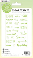 SS Clear Stamp Quotes Small Eggstra Special Sweet Stories 105x148x3mm 24 PC nr.215