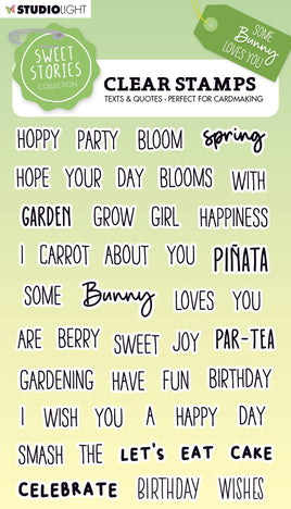 SL Clear Stamp Quotes Small Some Bunny Sweet Stories 148x105x3mm 41 PC nr.419