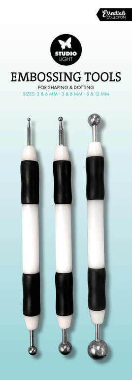 SL Embossing Tools 2 & 6mm - 3 & 8mm - 8 & 12mm Essentials Tools 3 Pieces