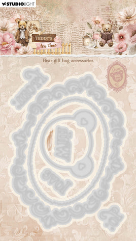 SL Cutting Die Bear Gift Bag Accessories Teddy's Tea Time 7 Pieces
