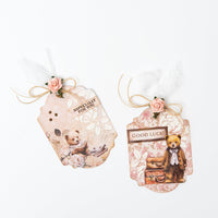 SL Die-Cut Paper Pad More Than 300 Elements Teddy's Tea Time 20 Sheets
