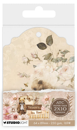 SL Tags ATC Tags Teddy's Tea Time 20 Pieces