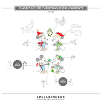 Say Cheese Classic Mouse Christmas - Classic Mouse Christmas Embellishments Die