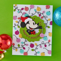Say Cheese Classic Mouse Christmas - Classic Mouse Holiday Wreath Die