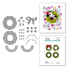 Say Cheese Classic Mouse Christmas - Classic Mouse Holiday Wreath Die
