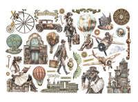 Voyages Fantastiques - Stamperia Cardstock Ephemera Cut Outs