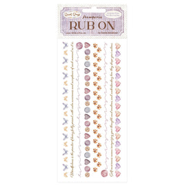 Quiet Days Cozy Borders - Stamperia Rub-On 4"X8.5"