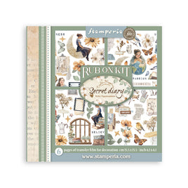 Create Happiness Secret Diary - Stamperia Rub-on Kit
