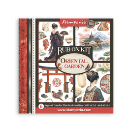 Oriental Garden - Printed Decorative Rub-On Kit For Art And Craft cm 15.5x15.5 (Copy)