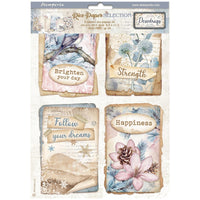 Create Happiness Dewdrops - Stamperia Assorted Rice Paper A4 6/Sheets