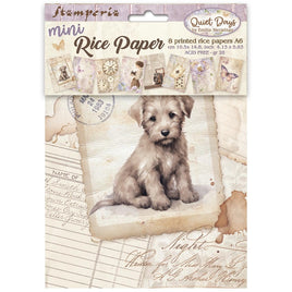 Quiet Days - Stamperia Rice Paper A6 8/Pkg