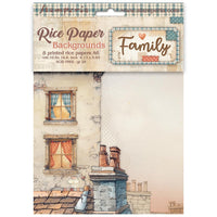Family - Stamperia A6 Rice Paper Backgrounds