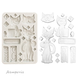 Furry Friends - Cats - A5 Silicone Mould