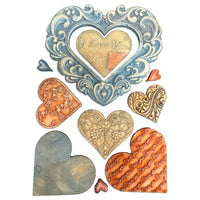 Family - Hearts - A5 Silicone Mould