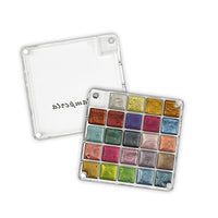 Metallic Watercolor Paint Set, 24 Colors