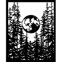 Herbarium Silvae Moon In The Forest - Stamperia Stencil 7.87"X9.84"