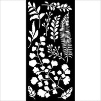 Herbarium Silvae Leaves - Stamperia Stencil 4.72"X9.84"