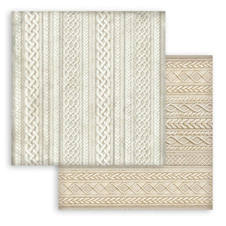 White Christmas - 12X12 Patterned Paper - Knitted Patterns