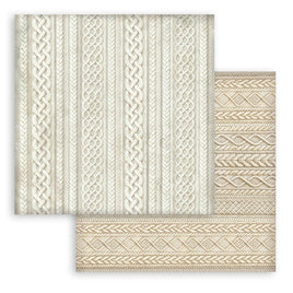 White Christmas - 12X12 Patterned Paper - Knitted Patterns