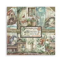 Herbarium Silvae - Stamperia Scrapbooking Pad 12"x12" 10/Pkg