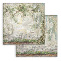 Herbarium Silvae - Stamperia Backgrounds Double-Sided Paper Pad 12"X12" 10/Pkg