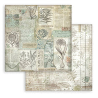 Herbarium Silvae - Stamperia Backgrounds Double-Sided Paper Pad 12"X12" 10/Pkg
