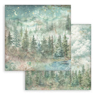 Herbarium Silvae - Stamperia Backgrounds Double-Sided Paper Pad 12"X12" 10/Pkg