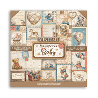 Baby - Stamperia Double-Sided Mini Paper Pad 8"X8" 6/Pkg