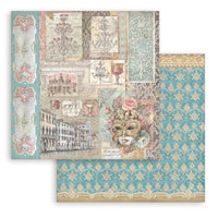 Venice City of Art - Stamperia Scrapbooking Pad 8"X8" 10/Pkg