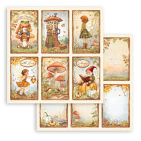 Whispering Woods - Stamperia Scrapbooking Pad 8"X8" 10/Pkg