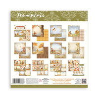 Whispering Woods - Stamperia Scrapbooking Pad 8"X8" 10/Pkg