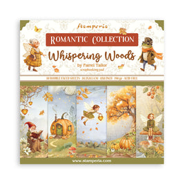 Whispering Woods - Stamperia Scrapbooking Pad 8"X8" 10/Pkg