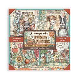 Furry Friends - 8X8 Maxi Paper Pad
