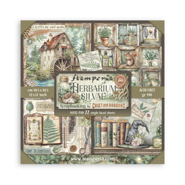 Herbarium Silvae - Stamperia Single-Sided Paper Pad 12"X12" 22/Pkg