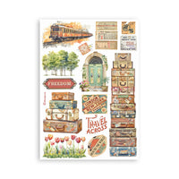 Art Of Travelling - Stamperia A5 Washi Pad 8/Pkg