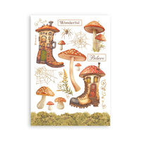 Whispering Woods - Stamperia A5 Washi Pad 8/Pkg
