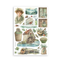 Herbarium Silvae - Stamperia A5 Washi Pad 8/Pkg