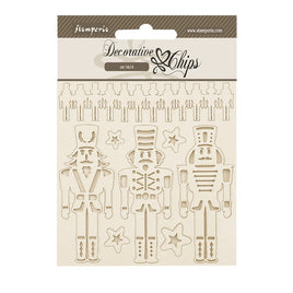 The Nutcracker Soldiers - Stamperia Decorative Chips 5.5"X5.5"