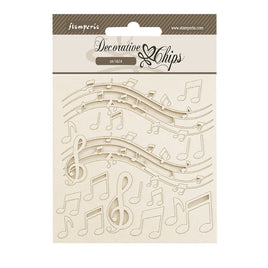 The Nutcracker Music - Stamperia Decorative Chips 5.5"X5.5"