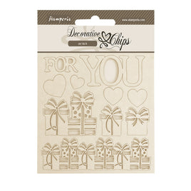 Gear Up For Christmas For You- Stamperia Decorative Chips 5.5"X5.5"