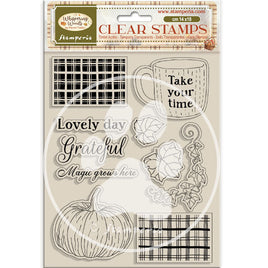 Whispering Woods - Cup and Pumpkin Clear Stamp