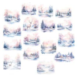 Winter Frost Scenes Ephemera