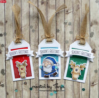Reindeer and a Tree 4x6 Clear Stamp Set