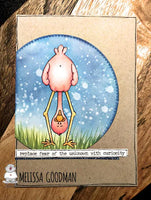 Upside Down Flamingo 3x4 Clear Stamp Set